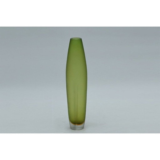 Grand vase vintage en verre de Murano 1990