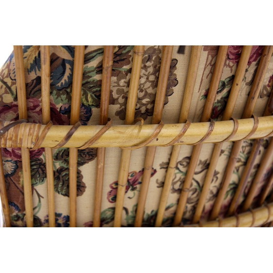 Image 1 of Chaise longue en rotin vintage, Suède 1960