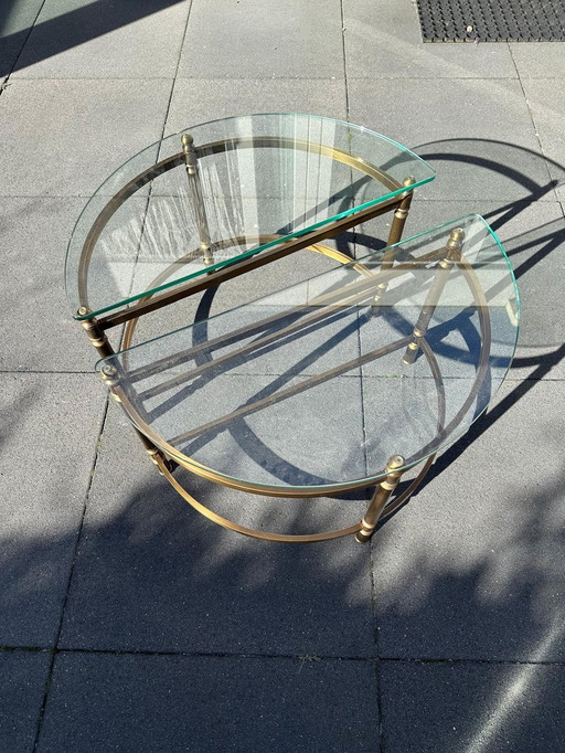 Tables basses vintage en laiton