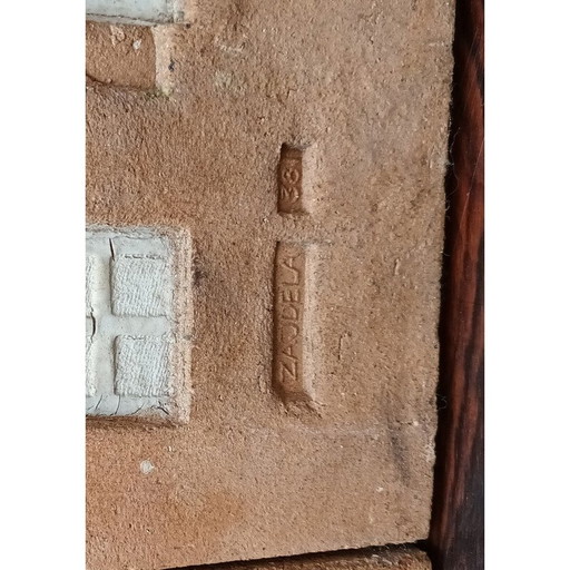 Panneau en céramique vintage de Zajdela, 1950