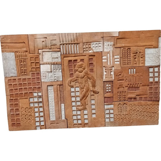 Image 1 of Panneau en céramique vintage de Zajdela, 1950