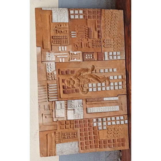 Image 1 of Panneau en céramique vintage de Zajdela, 1950