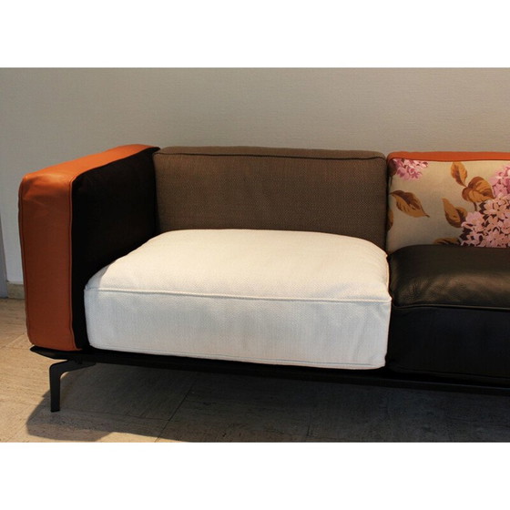 Image 1 of Canapé 2 places vintage Avalon en velours et coton de Camerich