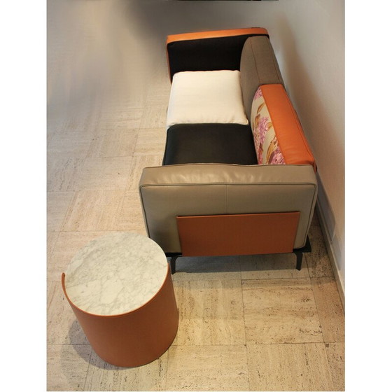 Image 1 of Canapé 2 places vintage Avalon en velours et coton de Camerich