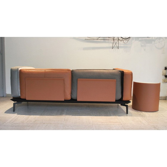 Image 1 of Canapé 2 places vintage Avalon en velours et coton de Camerich