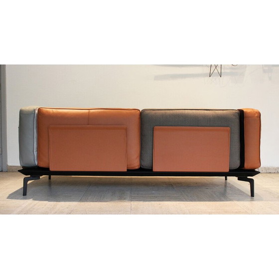 Image 1 of Canapé 2 places vintage Avalon en velours et coton de Camerich