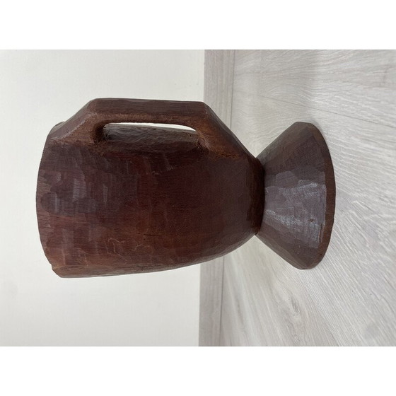 Image 1 of Mortier vintage art africain en bois massif