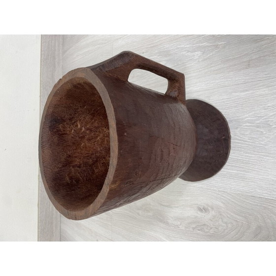 Image 1 of Mortier vintage art africain en bois massif