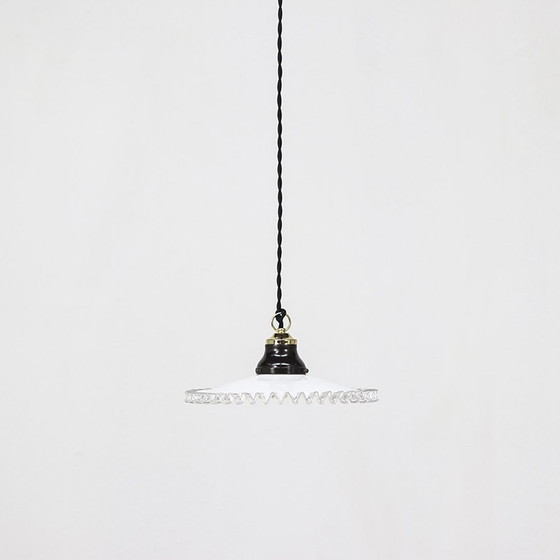 Image 1 of Lampe pendante en opaline Piecrust