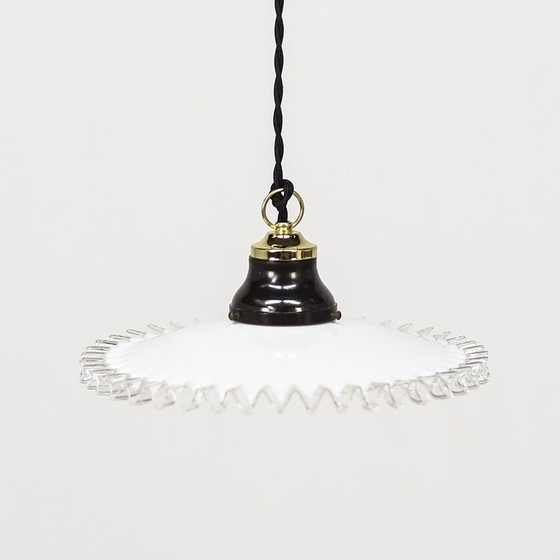 Image 1 of Lampe pendante en opaline Piecrust