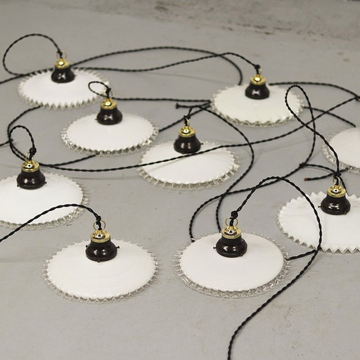 Lampe pendante en opaline Piecrust