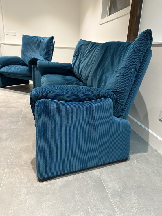 Image 1 of Cassina Canapé Avec 2 Fauteuils