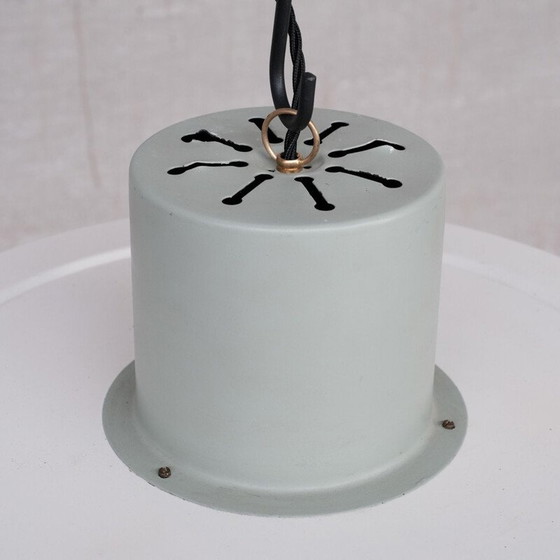 Image 1 of Suspension vintage en acier et verre par Raak, Pays-Bas 1960