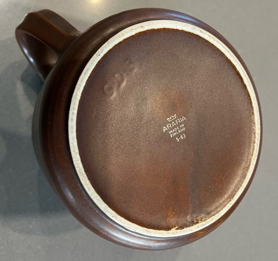 Image 1 of Théière Arabia Ruska avec 4 tasses et soucoupes