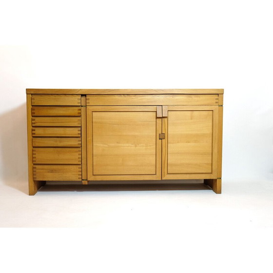 Image 1 of R13 buffet vintage en orme massif par Pierre Chapo, 1975