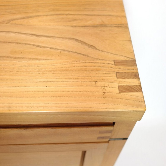 Image 1 of R13 buffet vintage en orme massif par Pierre Chapo, 1975