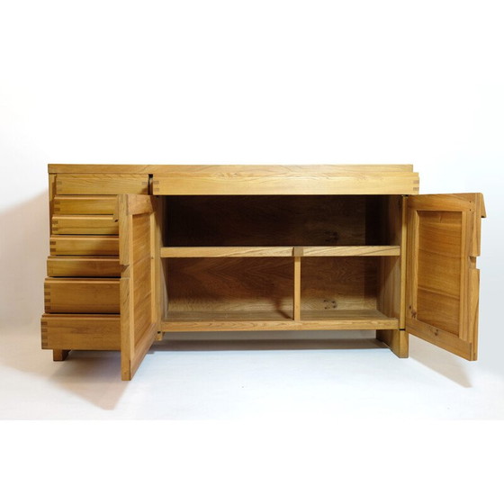Image 1 of R13 buffet vintage en orme massif par Pierre Chapo, 1975