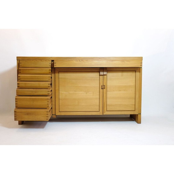 Image 1 of R13 buffet vintage en orme massif par Pierre Chapo, 1975