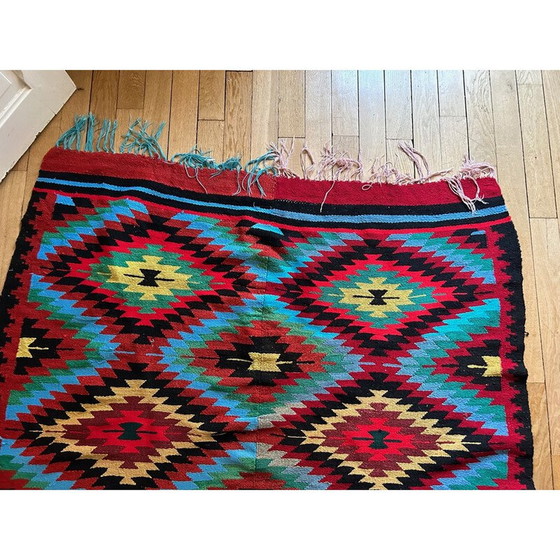 Image 1 of Tapis kilim vintage tissé à la main, 1970