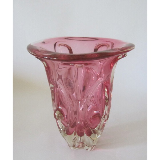 Image 1 of Vase vintage en verre métallurgique pour Škrdlovice, Tchécoslovaquie années 1960