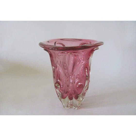 Image 1 of Vase vintage en verre métallurgique pour Škrdlovice, Tchécoslovaquie années 1960