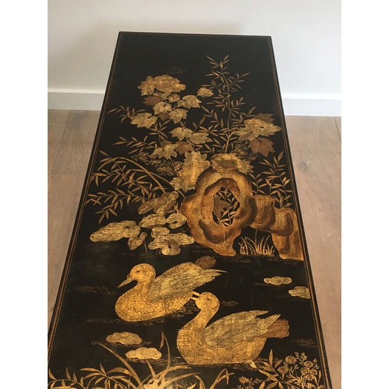 Image 1 of Table basse vintage en laiton néoclassique 1940