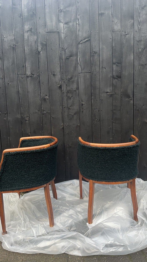 Image 1 of 2 chaises rétro bouclées