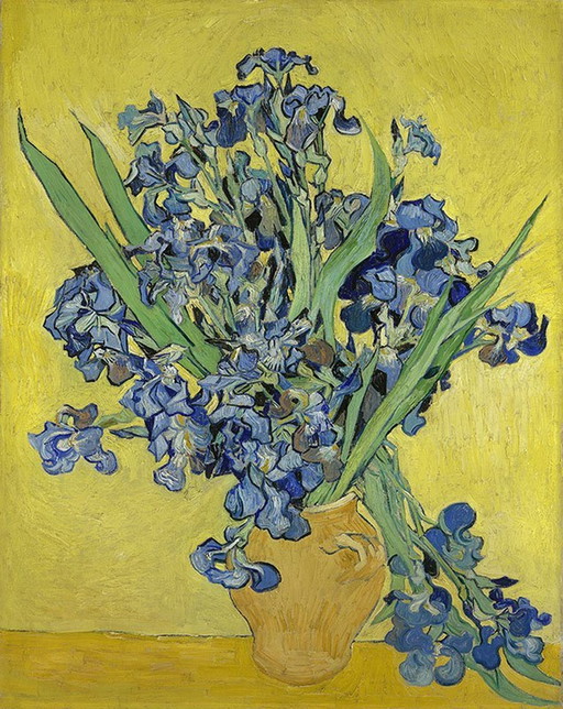 Vincent Van Gogh ---Vase avec iris