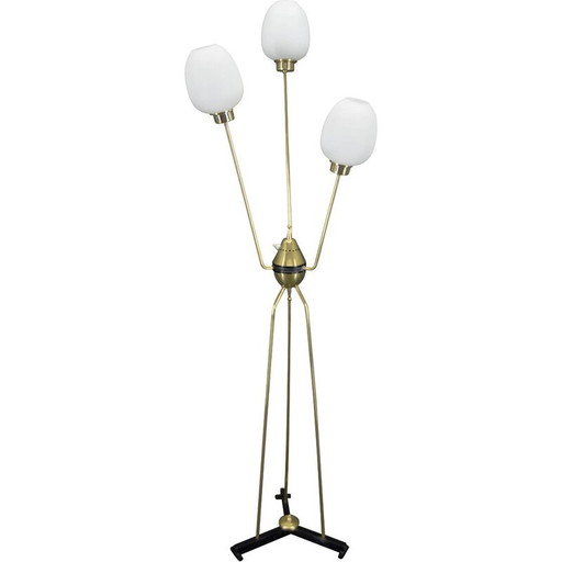 Lampadaire vintage à trois bras, Italie 1960