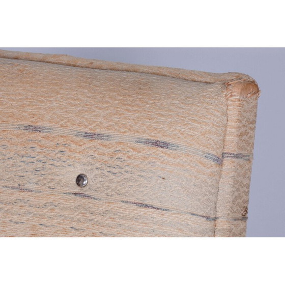 Image 1 of Paire de fauteuils Bauhaus vintage avec tabourets en acier chromé et en hêtre, Tchécoslovaquie 1920