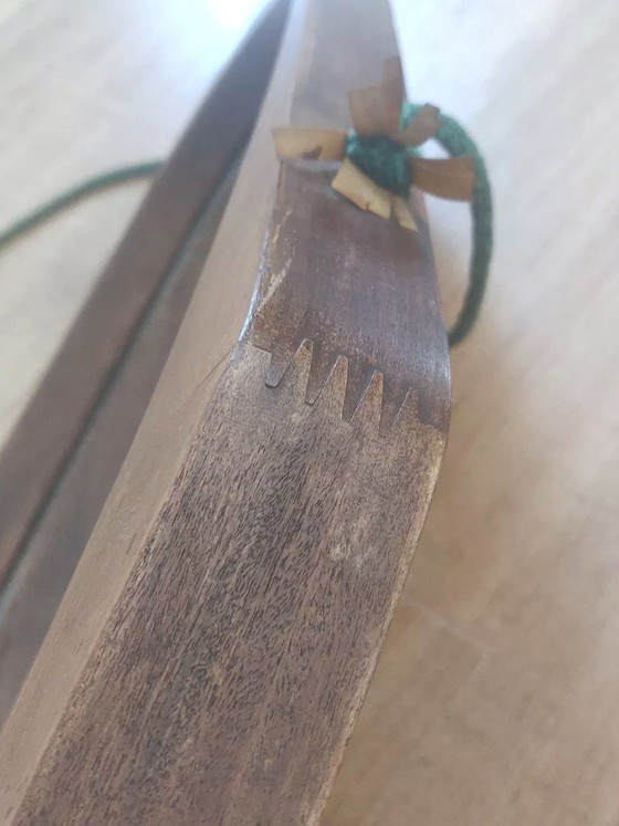 Image 1 of Miroir Italien Années 50-60 en Teck Massif