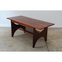 Table basse vintage en acajou, 1970