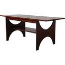 Table basse vintage en acajou, 1970