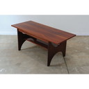 Table basse vintage en acajou, 1970