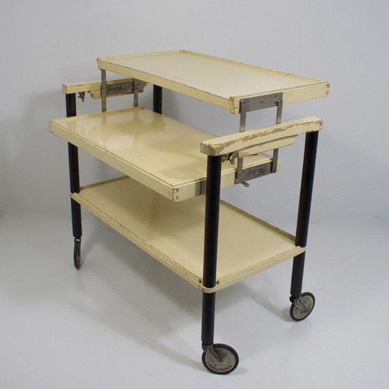 Image 1 of Buffet moderniste vintage à 3 plateaux avec système de fermeture pour Gruco, 1930