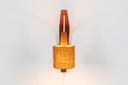 Lampe murale en contreplaqué et sisal (Danemark, années 1960).