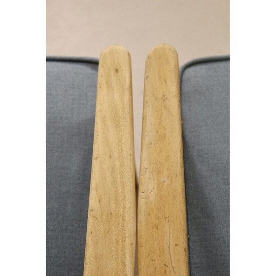 Image 1 of Paire de fauteuils vintage en bois de hêtre, 1960