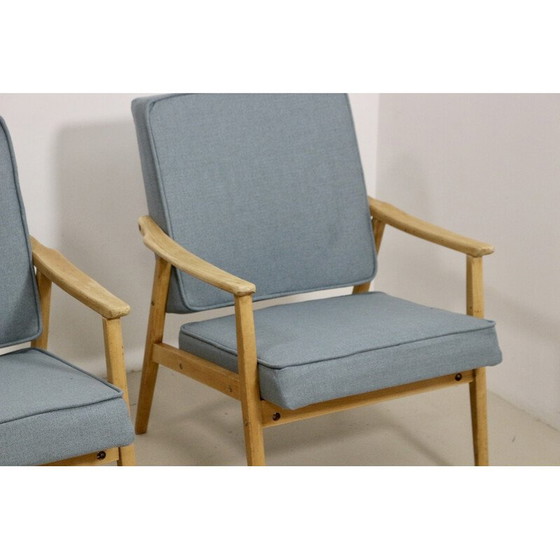 Image 1 of Paire de fauteuils vintage en bois de hêtre, 1960