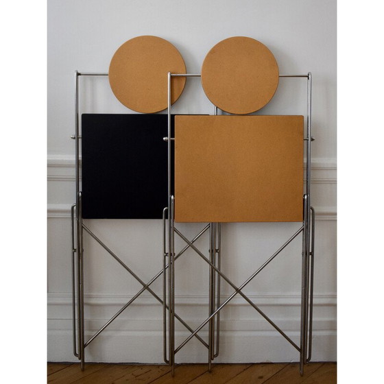 Image 1 of Vintage R.J.C. chair in steel wire by René-Jean Caillette for Via Diffusion, France 1986