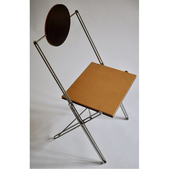 Image 1 of Vintage R.J.C. chair in steel wire by René-Jean Caillette for Via Diffusion, France 1986