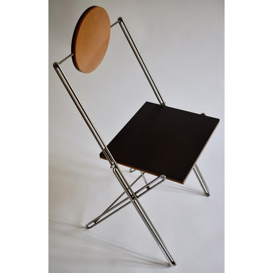 Image 1 of Vintage R.J.C. chair in steel wire by René-Jean Caillette for Via Diffusion, France 1986