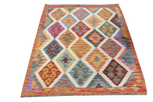 Kilim afghan tissé à la main - Nouveau - 154 X 104 cm