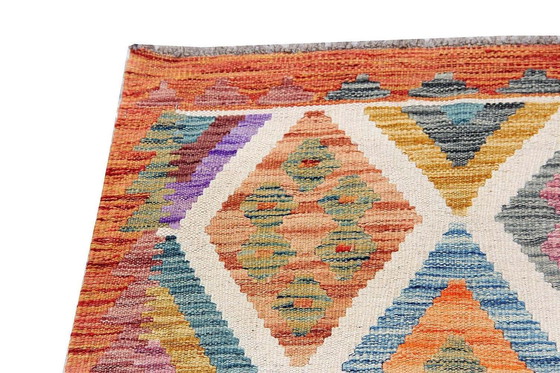 Image 1 of Kilim afghan tissé à la main - Nouveau - 154 X 104 cm