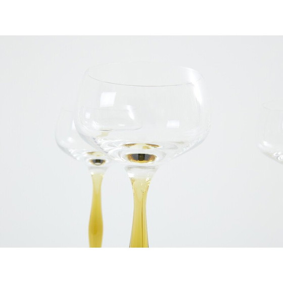 Image 1 of Ensemble de six verres à champagne Art Nouveau de Peter Behrens pour Benedikt von Poschinger, Allemagne 1898