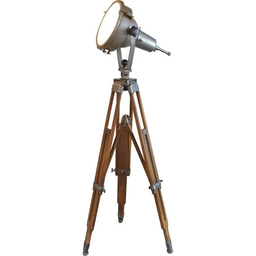 Projecteur industriel vintage en métal de Schaco, 1930