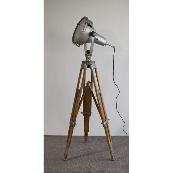 Image 1 of Projecteur industriel vintage en métal de Schaco, 1930