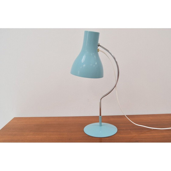 Image 1 of Lampe de table vintage en métal et chrome par Josef Hurka pour Napako, Tchécoslovaquie 1960