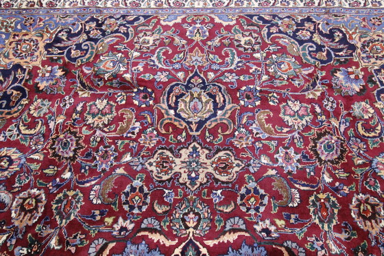 Image 1 of Tapis persan original noué à la main Mashad 406 X 296 cm Très bon état Fin