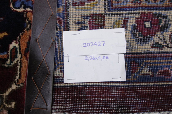 Image 1 of Tapis persan original noué à la main Mashad 406 X 296 cm Très bon état Fin