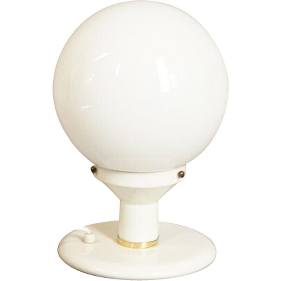 Image 1 of Lampe de table vintage en verre et métal, Allemagne 1970